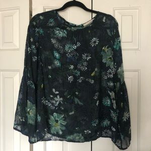 Loft Blouse Navy Small